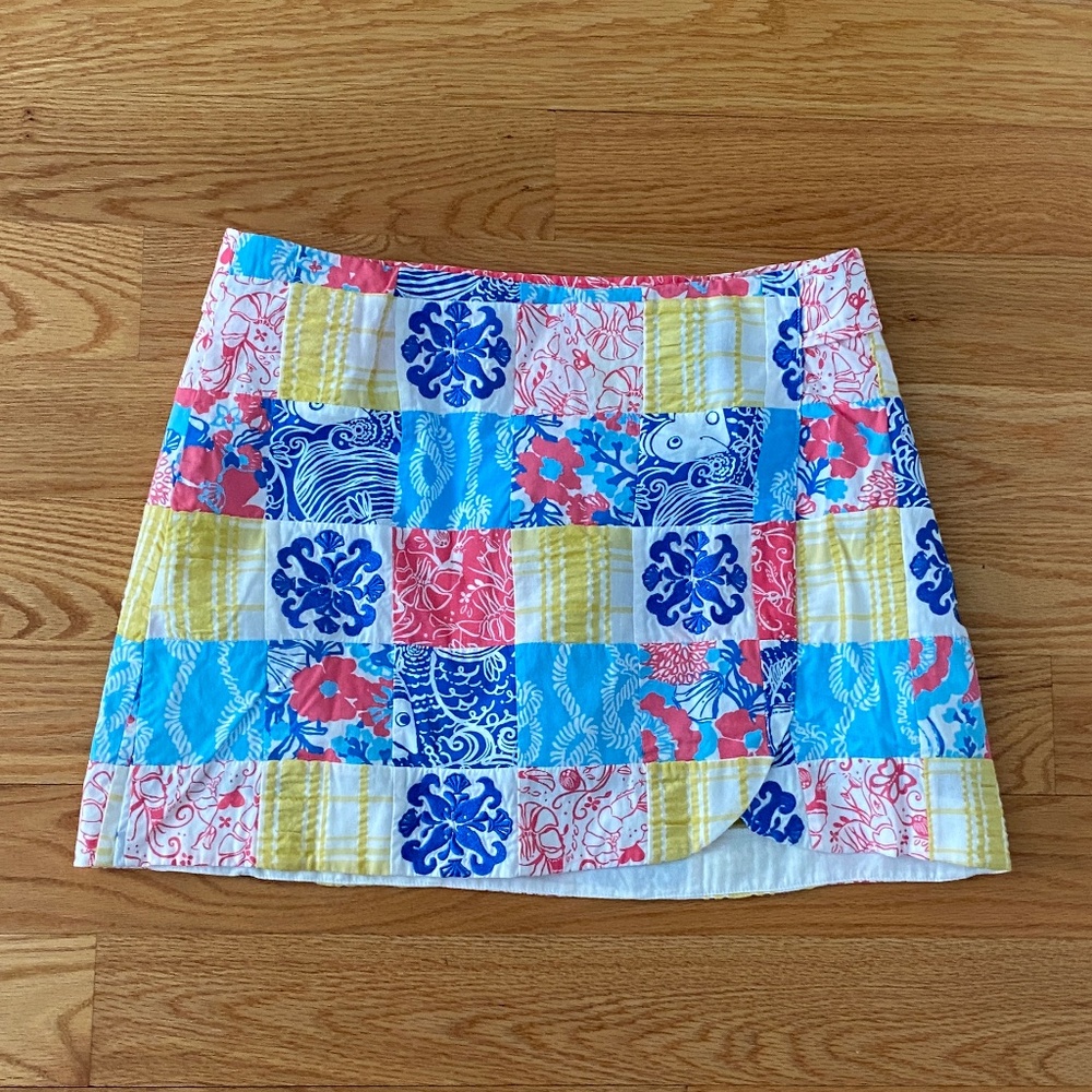 Lilly Pulitzer Lynch Skort Sewn Patch(4)